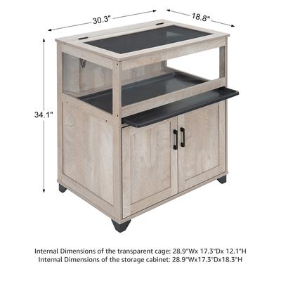 Show full view: Unipaws Storage Cabinet Lift Top Hamster Cage slide 7 of 7