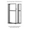 Show in main carousel: Unipaws Pressure Mounted Transparent Cat & Dog Gate, Black, 56 x 37.5-in slide 6 of 7