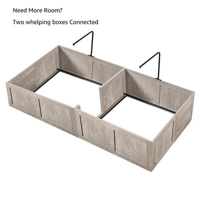 Show full view: Unipaws Whelping Box for Dogs, Weathered Grey, Medium slide 6 of 7