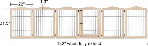 Unipaws Clear Dog Gate & Playpen