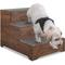 Show in main carousel: Unipaws MDF Three-Story Dog Ladder, Walnut, Large slide 1 of 8