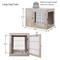 Show in main carousel: Unipaws Wooden Wire Furniture Style Dog Crate, 40.9-in wide slide 6 of 8