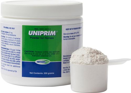 Show full view: Uniprim Powder for Horses, 200-gm slide 4 of 6