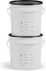 United Solutions Airtight Pet Food Storage Container, White, 2 count, 2-gal