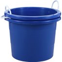 United Solutions Easy-Access Rope Handle Storage Tub, Blue, 19-gal, 2 count