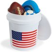 Show in main carousel: United Solutions USA Flag Heavy Duty Plastic Bucket, White, 5-gal, 2 count slide 6 of 8
