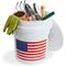 Show in main carousel: United Solutions USA Flag Heavy Duty Plastic Bucket, White, 5-gal, 2 count slide 4 of 8