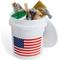 Show in main carousel: United Solutions USA Flag Heavy Duty Plastic Bucket, White, 5-gal, 2 count slide 3 of 8
