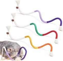 Uno Purr Chew Ropes Cleanning Teeth Cat Toy, 3 Count, 3 Count