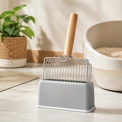 Uno Purr Stainless Steel Holder Cat Litter Scoop