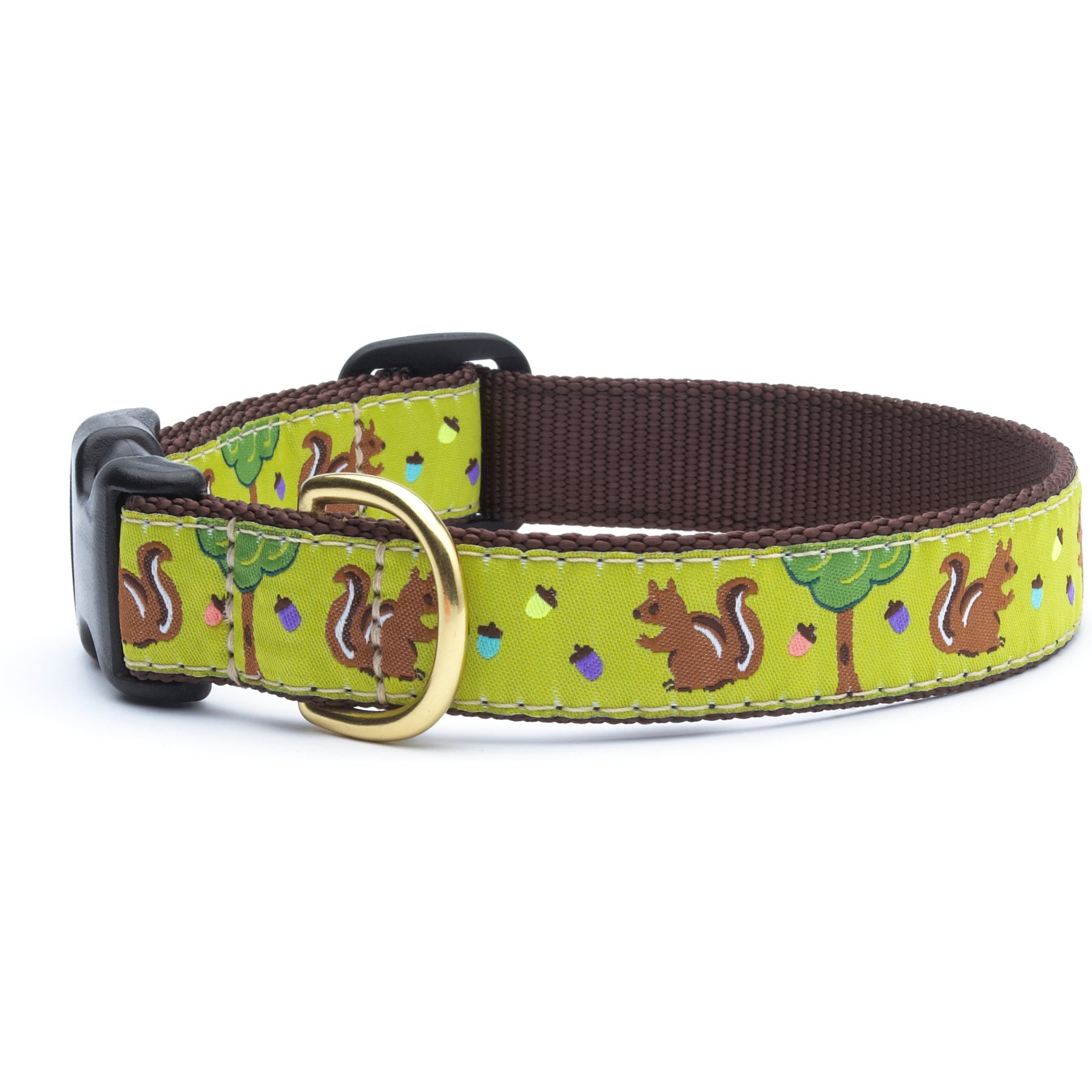 Up Country Wide Nuts Dog Collar, Small: 9 to 15-in neck, 5/8-in wide