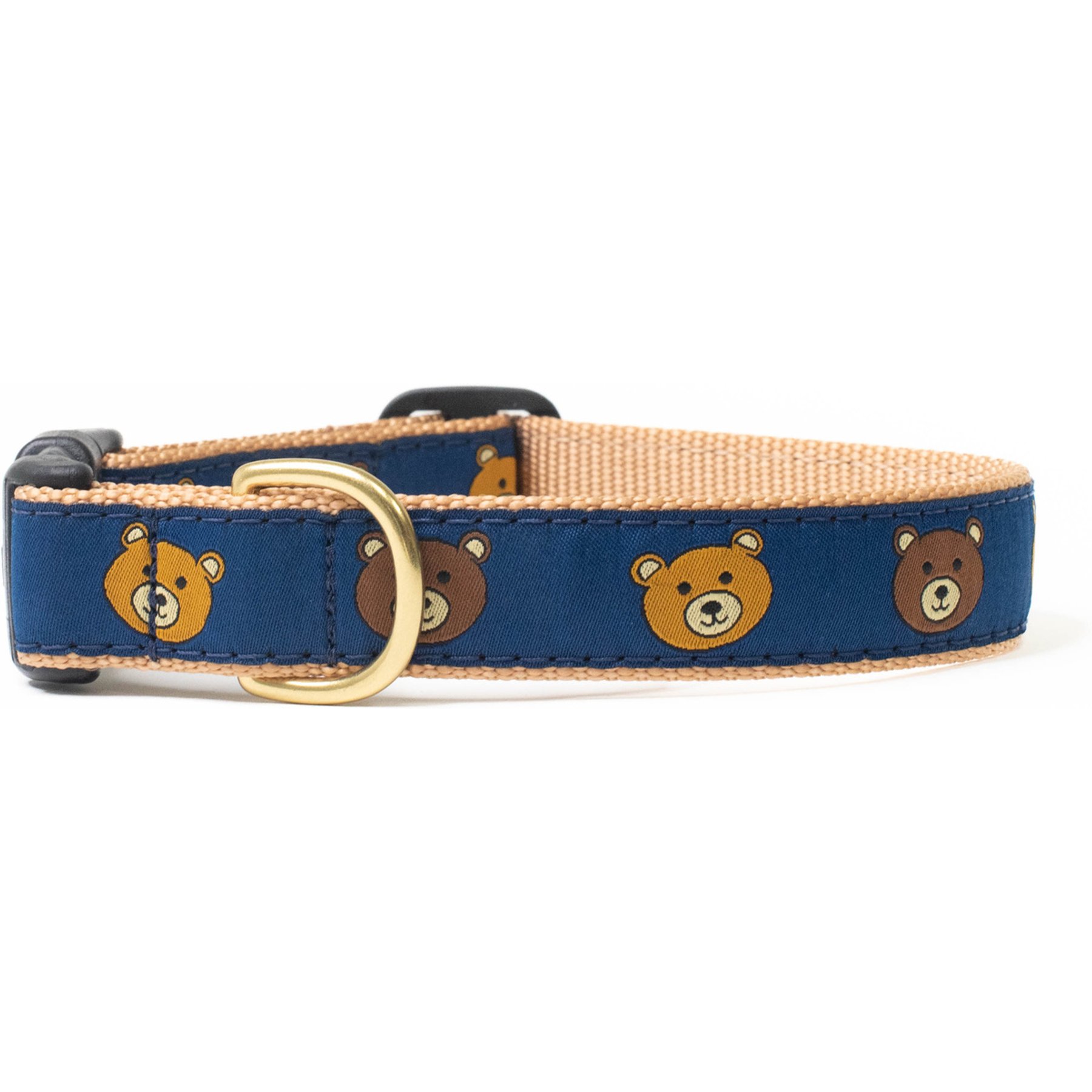 Up Country Wide Teddy Dog Collar, Large: 15 to 21-in neck, 1-in wide