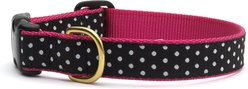 Up Country Wide White/Black & White Dot Dog Collar, XX-Large: 21 to 27-in neck, 1-in wide