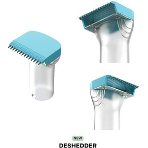 Uproot Clean 7-in-1 Vacuum Powered Dog & Cat Grooming Kit, Blue/White