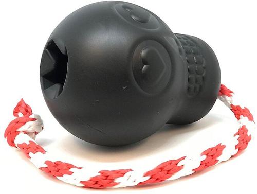 Show full view: USA-K9 Magnum Skull Treat Dispensing Tough Dog Chew Toy, Black, Large slide 3 of 8