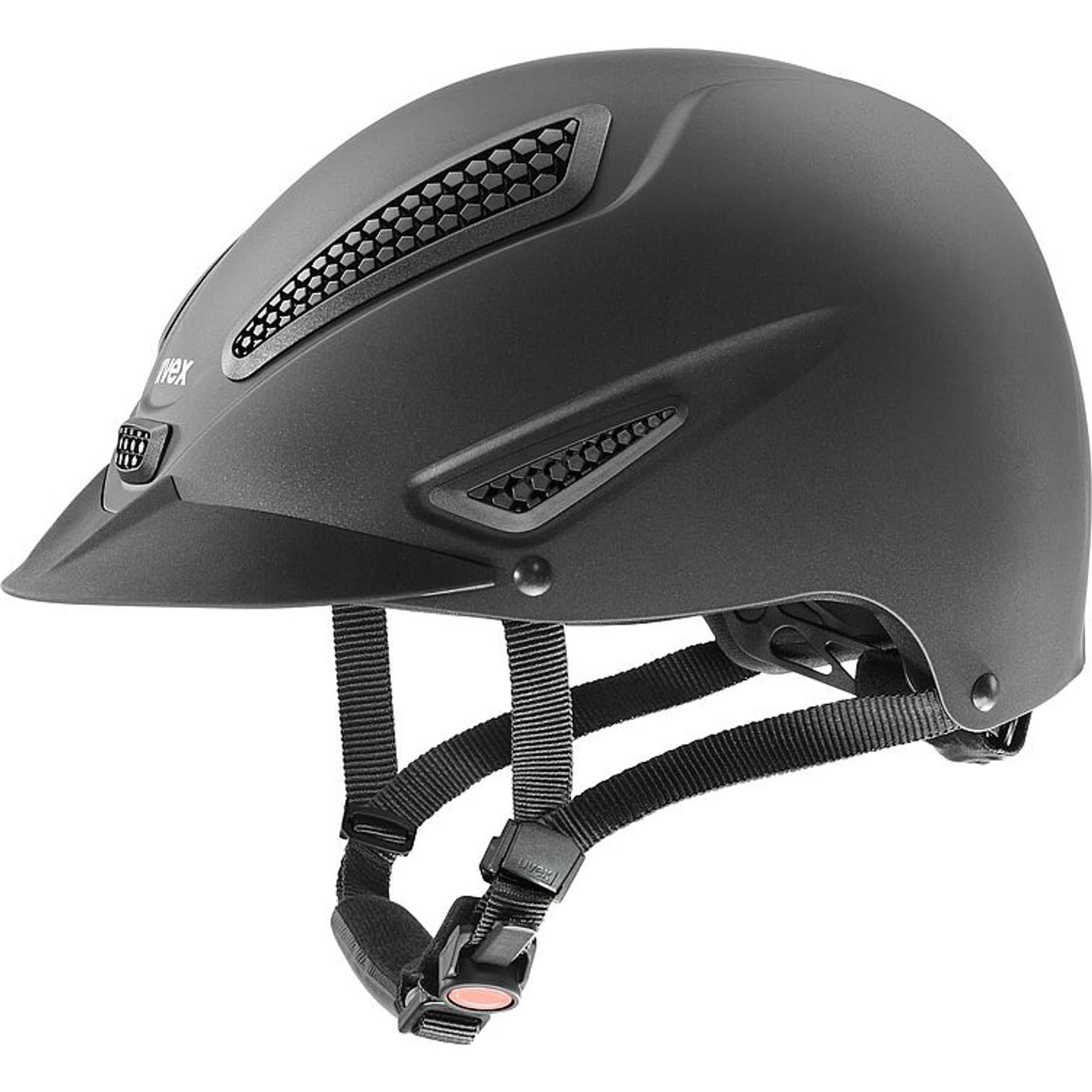 Uvex Perfexxion 3 Adult Horse Helmet, Matte Black, X-Small to Small: 54 to 55-cm