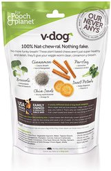 V-Dog Breathbones Mini Rawhide-Free Dental Dog Treats, 10 count slide 2 of 2