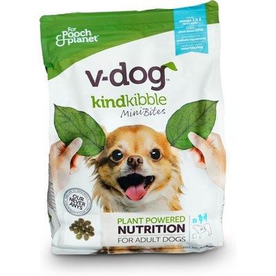 V-Dog V-Dog Kind Kibble Mini Bites Vegan Adult Dry Dog Food, 4.5-lb bag