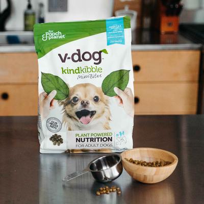 Show full view: V-Dog Kind Kibble Mini Bites Vegan Adult Dry Dog Food, 4.5-lb bag slide 5 of 9