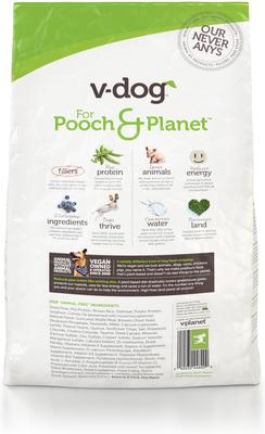 Show full view: V-Dog Kind Kibble Vegan Adult Dry Dog Food, 24-lb bag slide 4 of 9