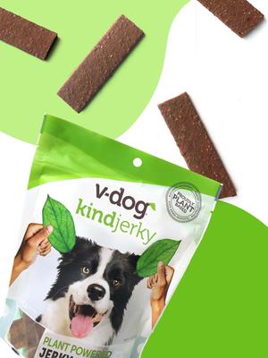 Show full view: V-Dog Plant-Based Jerky Dog Treats, 8-oz bag slide 4 of 8