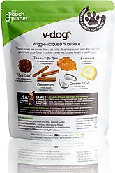 V-Dog Wiggle Biscuit Grain-Free Peanut Butter Dog Treats, 10-oz bag slide 2 of 4