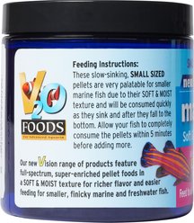 V2O Aquarium Foods Marine Krill+ Soft & Moist 1.2 mm Pellet Fish Food, 1-lb jar slide 2 of 3