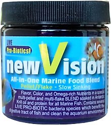 V2O Aquarium Foods New Vision Pellet & Flake Blend Fish Food, 4.6-oz