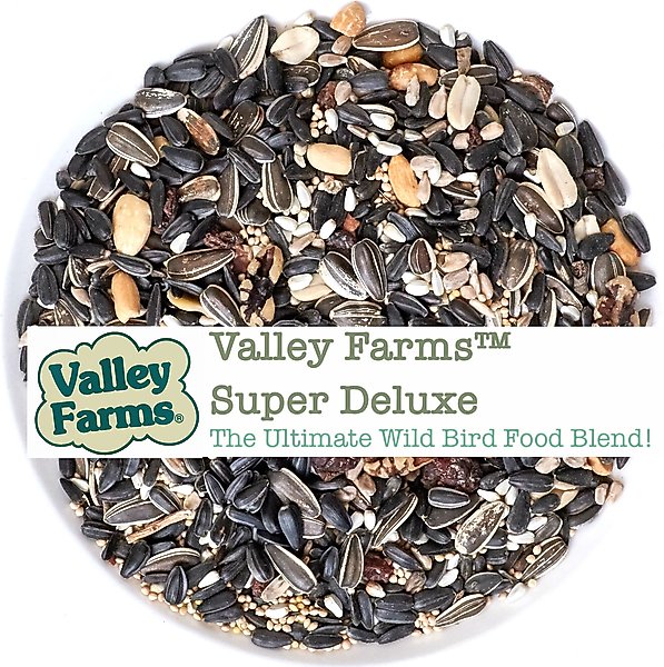 Show full view: Valley Farms Super Deluxe Wild Bird Food, 40-lb bag slide 2 of 9
