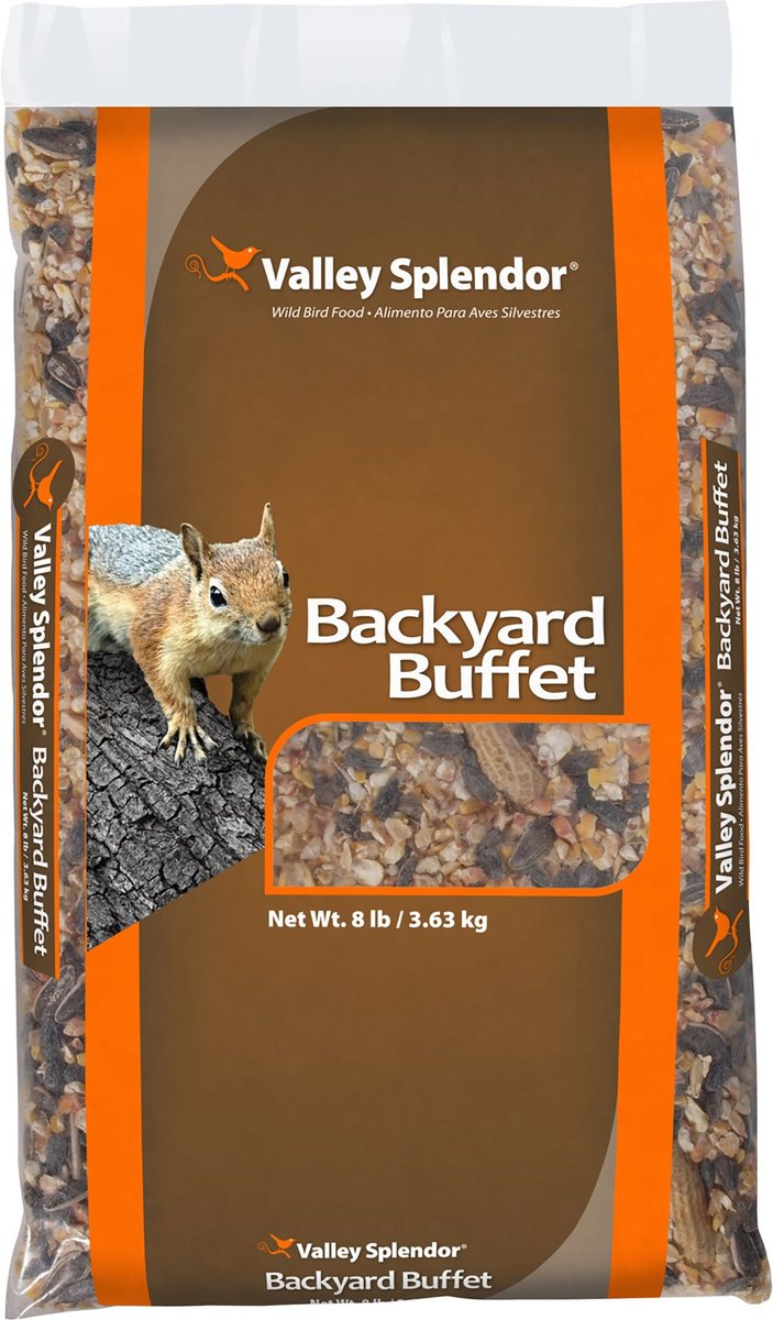 VALLEY SPLENDOR Backyard Buffet Seeds Wild Bird Food, 8-lb bag - Chewy.com