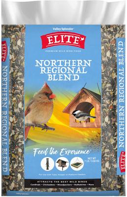 Show full view: Valley Splendor Elite Northern Regional Blend Seeds Wild Bird Food, 7-lb bag slide 1 of 2