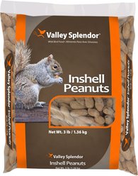 Valley Splendor Inshell Peanuts Seeds Wild Bird Food, 3-lb bag