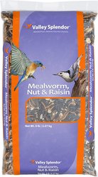 Valley Splendor Mealworm Raisin & Nut Seeds Wild Bird Food, 5-lb bag