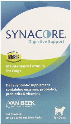 Show full view: Van Beek Natural Science Synacore Digestive Support Dog Supplement, 30 count slide 1 of 4