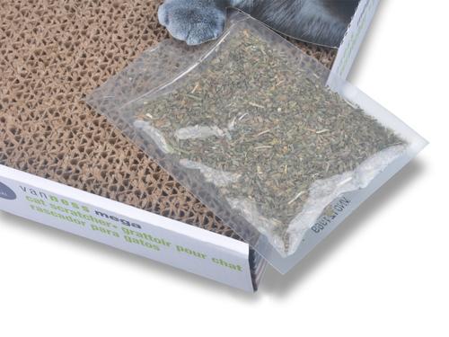 Show full view: Van Ness Cat Scratcher Pad Toy with Catnip, Double slide 4 of 7