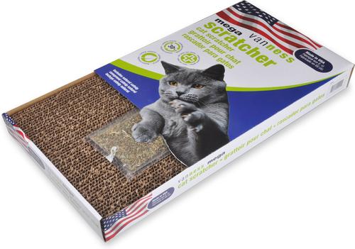Show full view: Van Ness Cat Scratcher Pad Toy with Catnip, Double slide 5 of 7