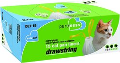 Van Ness Drawstring Cat Pan Liners, X-Large, 15 count