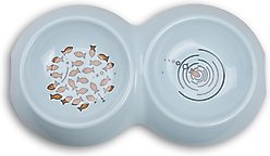 Van Ness Ecoware Double Dish with Non-Skid Silicone, Glacier Blue, Small slide 2 of 5