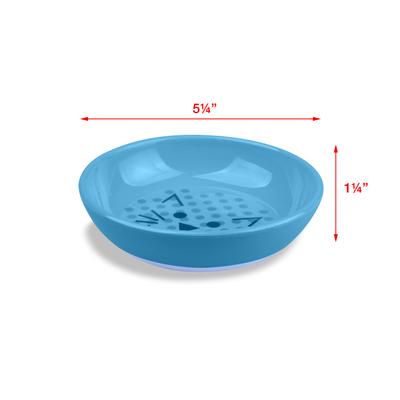 Show full view: Van Ness Ecoware Non-Skid Cat Dish, Blue, 8-oz slide 2 of 11
