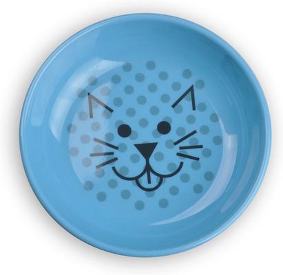 Show full view: Van Ness Ecoware Non-Skid Cat Dish, Blue, 8-oz slide 7 of 11