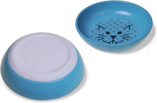 Show full view: Van Ness Ecoware Non-Skid Cat Dish, Blue, 8-oz slide 8 of 11
