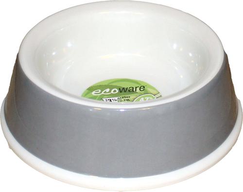 Show full view: Van Ness Ecoware Non-Skid Silicone Bamboo Dog Bowl, Medium: 3 cup slide 2 of 5