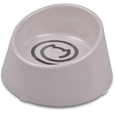 Van Ness Van Ness Ecoware Raised Cat Bowl, Gray, Small