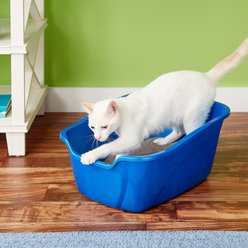 Van Ness High Sides Cat Litter Box, Blue, Large