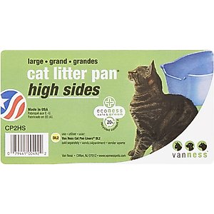 Van Ness High Sides Cat Litter Pan, Blue, Large