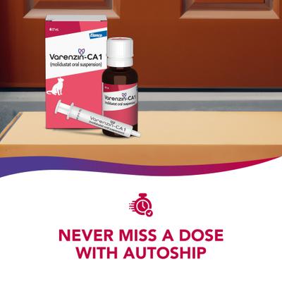 Show full view: Varenzin-CA1 25mg/mL Oral Suspension for Cats, 27mL bottle slide 9 of 10