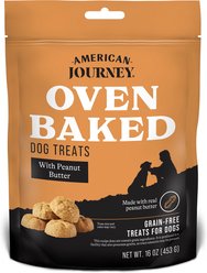Variety Pack - American Journey Peanut Butter Crunchy Biscuit Dog Treats, 16-oz bag, Salmon & Lamb Flavors  slide 2 of 9