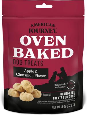 Show full view: Variety Pack - American Journey Peanut Butter Recipe Crunchy Biscuit Dog Treats, 8-oz bag, Apple & Cinnamon, and Sausage, Egg & Cheese Flavors slide 5 of 10