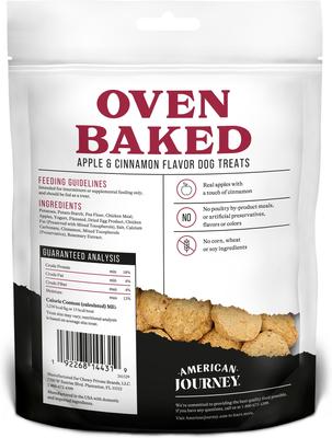Show full view: Variety Pack - American Journey Peanut Butter Recipe Crunchy Biscuit Dog Treats, 8-oz bag, Apple & Cinnamon, and Sausage, Egg & Cheese Flavors slide 6 of 10