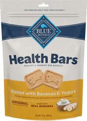 Variety Pack - Blue Buffalo Health Bars Baked with Banana & Yogurt Dog Treats, Pumpkin & Cinnamon & Apples & Yogurt Flavors slide 2 of 9